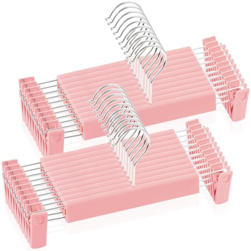 Reviews de Perchas para faldas los más solicitados. 48 BYHANG 20 Perchas,Ganchos de Pantalon Rosa, Ganchos para Pantalones 360° y Diseño Antideslizante, Resistentes para Pantalones, Faldas y Ropa Pesada, Ideales para Clóset en Casa...