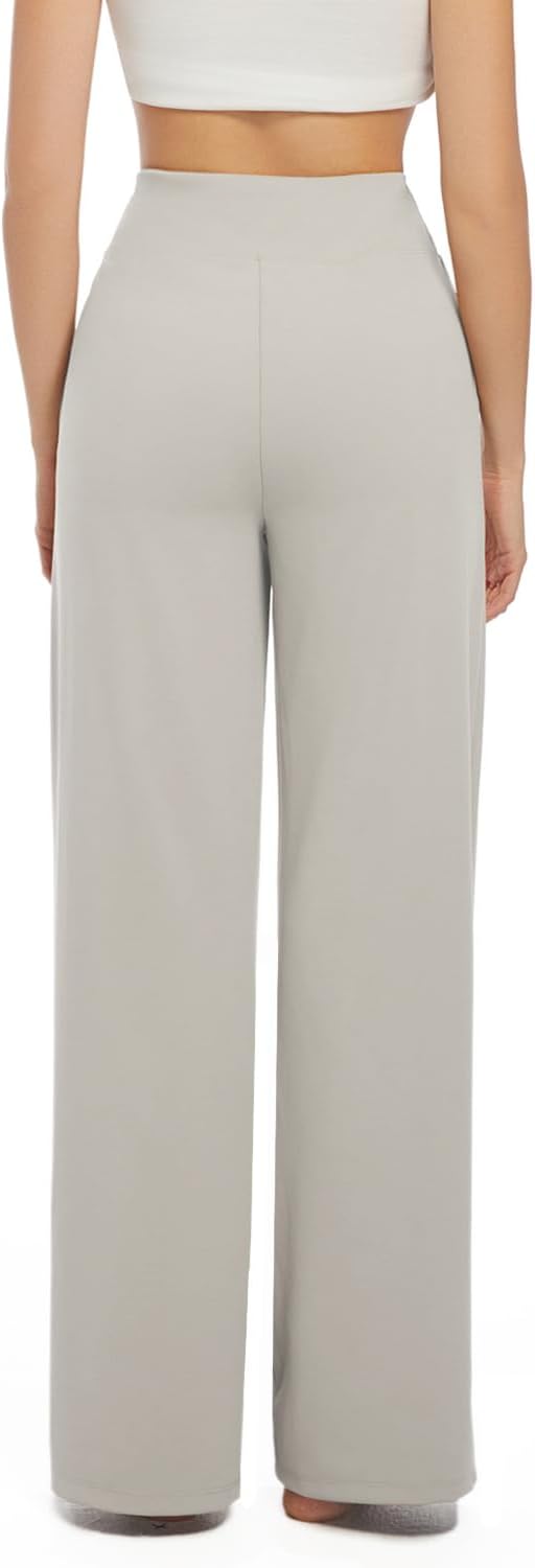 3 Pack Yoga Pants Women's Wide Leg Pants High Waist Elastic Sweatpants pantsLounge Pants with Pockets - Image 2