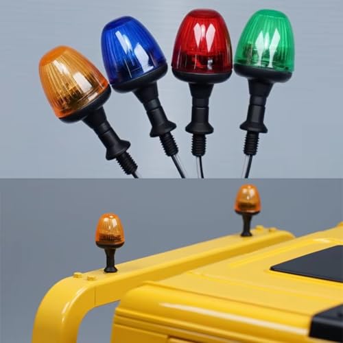Luces giratorias RC para maquetas de excavadoras en obras 2