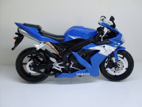 Yamaha YZF-R1 blu Maisto moto modello 1:12