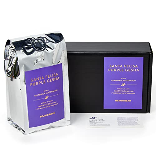 Bean & Bean Santa Felisa Purple Gesha – Roast To Order Honey Processed Guatemala Geisha Coffee – Freshly Roasted Coffee Beans, 8Oz #TOP24