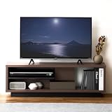 【45型まで対応】アイリスオーヤマ 『コードを隠せる』 テレビ台 収納棚付き AVボード テレビボード 幅100cm スタンダードタイプ OTS-100SR ウォールナット/ブラック