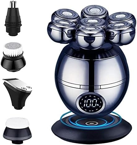 Rasoi elettrici, Rasoio Elettrico 7D for Uomo, Indipendente, con 7 Lame e Testina Galleggiante, Impermeabile, Multifunzione