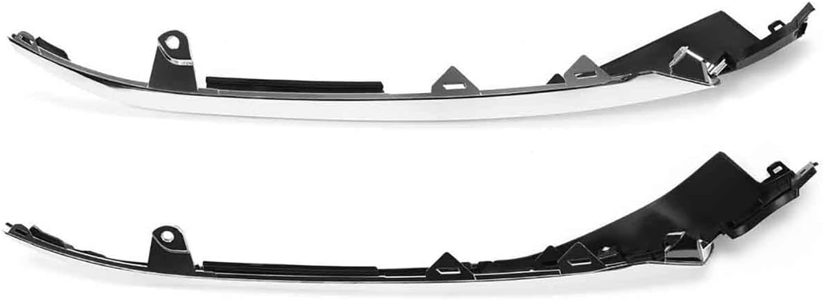 2pc Front Bumper Grille Chrome Molding Headlight Trim Compatible with 2018-2020 H0NDA Accord