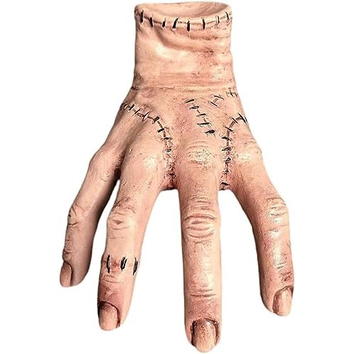 Addams Family Thing Hand - Figura de acción de látex Anime gótico miércoles Addams Hands - Mano Cosa Familia Addams Juguete para Divertidos Accesorios de Fotos de Cosplay