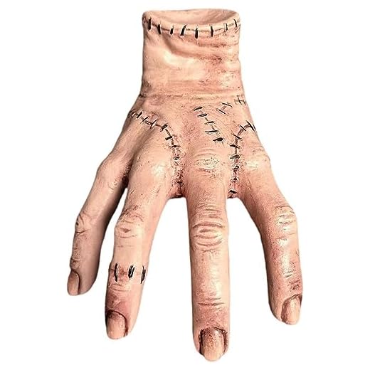 Addams Family Thing Hand - Figura de acción de látex Anime gótico miércoles Addams Hands - Mano Cosa Familia Addams Juguete para Divertidos Accesorios de Fotos de Cosplay