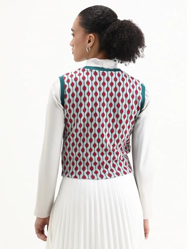 Image of RAREISM Slim FIT Geometric Print TOP