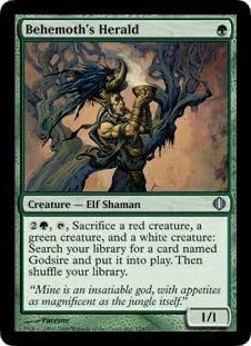 Magic The Gathering - Behemoth39;s Herald - Shards of Alara - Foil