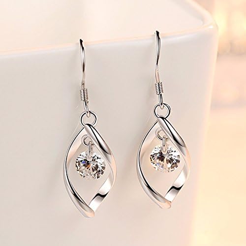 Linear Swirl Wire Earrings For Women dangling Boho Dangle Drop - Image 2