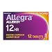 Allegra Adult 12 Hour Allergy Relief 12-Count Long-Lasting Fast-Acting Antihistamine for Noticeable Relief from Indoor and Outdoor Allergy Symptoms