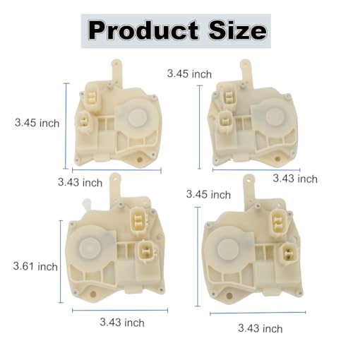 Image of 4PCS Front Rear Left Right Side Door Lock Actuator Compatible with Honda Accord S2000 Insight Civic CRV Odyssey Replacement for 72155-S84-A11 72115-S84-A11 72615-S84-A01 72655-S84-A01
