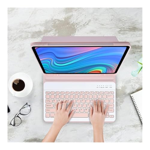 Coque iPad Air 13 M3 avec clavier pour travailler au café ou en voyage couleur bleu ciel