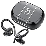 DUSONLAP Écouteurs Bluetooth 5.3 Hi-FI Stéréo, 48H Ecouteur sans Fil Sport avec CVC8.0 Antibruit, IP7 Étanche Oreillette, Contrôle Tactile/Dual Écran LED Casque Bluetooth Pour Running/Gym/Footing