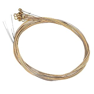 Camister Lot de 12 cordes de rechange en acier durable pour guitare – Image 3