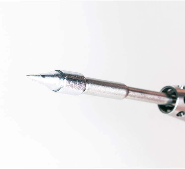 Soldering The Latest TS80 Smart Soldering Iron Tip Flat-blade Head TS-D25 Round Head TS-B02 Tip for Mini OLED Soldering Iron TS80 - (Color: TS-B02 tip)