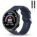 Wizvv Compatible Bands Replacement for Garmin Forerunner 235 220 230 620 630 735, Soft Comfortable Smooth Silicone Wristband for Women Men (Midnight Blue)