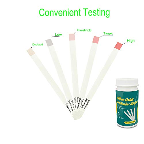 Nitric Oxide Test Strips [25Strips]- Nitric Oxide Indicator Strips Work By Measuring The Nitrites In Your Mouth To Indicate The Amount Of Nitric Oxide In Your Body, Get Results In Just 10-15 Seconds… #TOP1