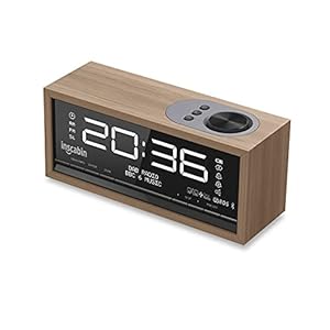 Inscabin C1 DAB/DAB+ FM Digital-Radiowecker mit großem Bildschirm, tragbarer kabelloser Lautsprecher mit Bluetooth…