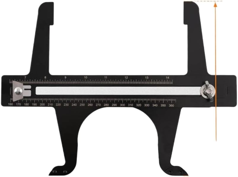 Brake Drum Gauge With Knurled Knob Tool 6-1/2 Inch To 14-1/4 Inch Brake Resetting Gauge
