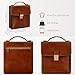 Time Resistance Small Leather Briefcase for Men - Crossbody Bag - Italian Leather Messenger Bag - Gift Box Included