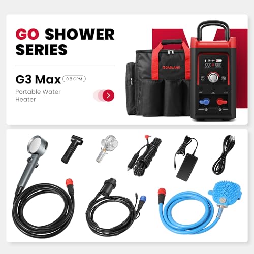 GASLAND G3MAX Calentador de Agua y Bomba de Ducha Portátil a Propano para Camping y RV miniatura 3