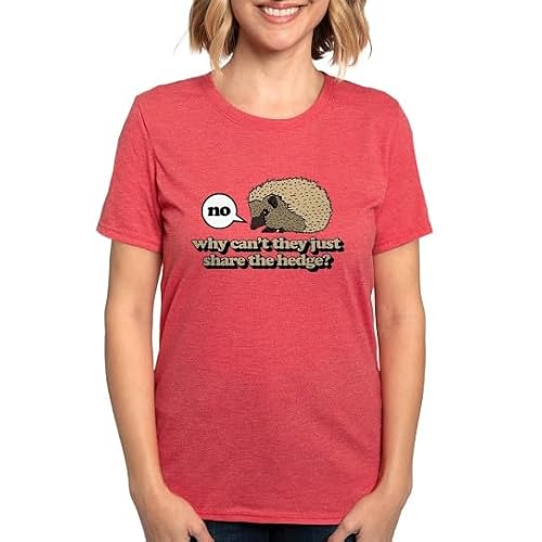 CafePress Share The Hedge Womens Tri Blend T Shirt Women's Tri-Blend T-Shirt Heather Red
