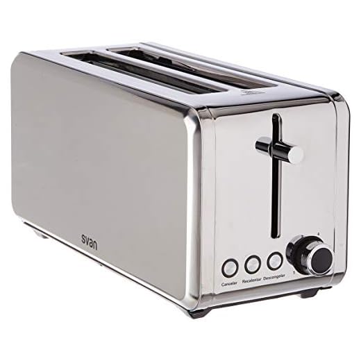 Svan SVTO08214X Tostador Two Slice 06 Vertical Inox