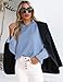 Aifer Dressy Blouses for Women Fall Fashion Top Ruffle High Neck Long Sleeve Shirts Business Casual Outfits 2025 Work Tops Blue