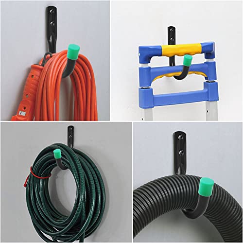 Daanxw Heavy Duty Garage Storage Hooks,Garden Storage Hooks, Universal Wall Mounted Hooks, Utility Hooks,Muti-Function Hooks, For Hanging Chair, Ladders, Hose, Tools Etc (8Pc Small Hook) #TOP4