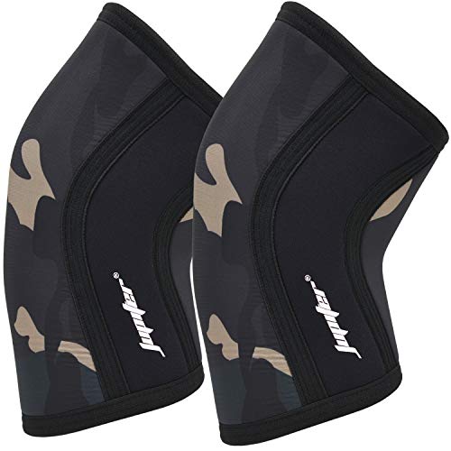 Image of Knee Sleeves (1 Pair), 7mm Compression Knee Braces for Squats,Weightlifting,Powerlifting,Cross Training for Men & Women (Medium)