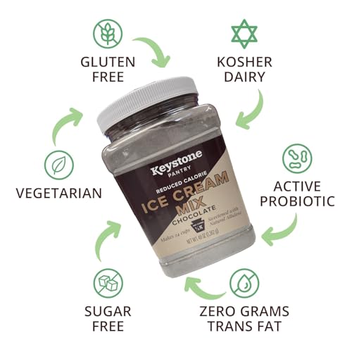 Keystone Pantry Keto Ice Cream Mix- Chocolate – 0.5G Net Carbs & 40 Calories Per Serving - Bulk 3Lb Container– No Added Sugar – Gluten Free – Low Carb – Keto & Diabetic Friendly thumb #3