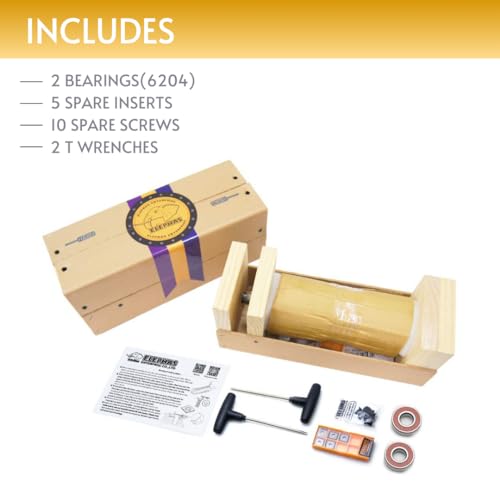 ELEPHAS - 8\" Woodworking Tool Spiral Cutter head and Helical cutterhead for jointer, 4 rows 28 inserts - Thumbnail 4