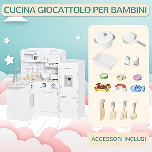 Tiny Land Cucina Giocattolo per Babini con 18 Accessori per Cibo e