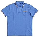Azul / Denim Blue Melange GANT Tipping Pique Rugger Polo regular Fit azul Denim Azul / Denim Blue Melange M