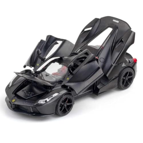 Image of Ferrari LaFerrari Diecast Car Model 1:32 Scale | Metal Pull Back Sports Car Toy | Openable Doors Collectible Return Birthday Gift Kids Boys & Girls (Colour as a per Stock)