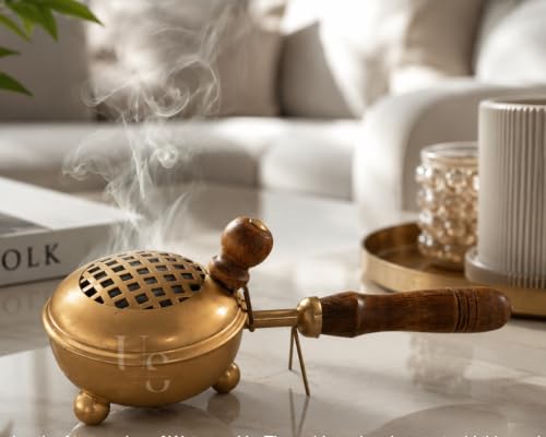Image of Stylish Metal Dhoop Holder Incense Burner Loban Dani Dhoop Dani Aarti Metal Loban Dhoop Dani /Dhoop Dani Stand Burner for Home Office Temple Puja.