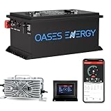 Lithium Golf Cart Battery 36V 105Ah, Built-in Smart 250A BMS, with Touch Monitor & Mobile APP, 4000~15000 Cycles Rechargeable 38.4V LiFePO4 Battery With 20A Charger, Perfect for Golf Carts