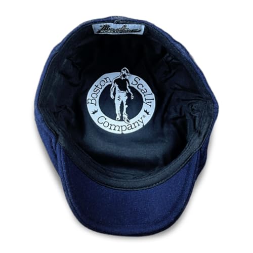 The Original Boston Scally Cap - Solid 5 Panel - Navy, Medium/Large (58cm) - Image 6