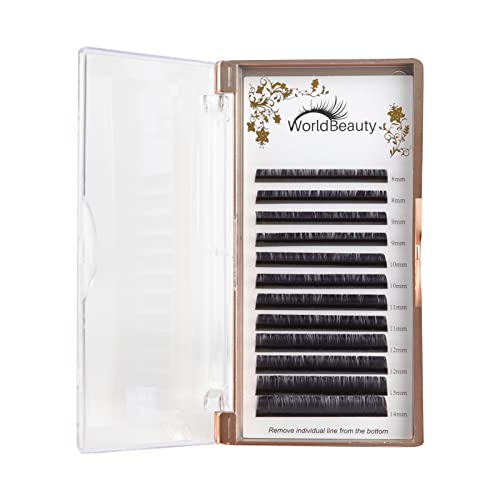 Faux Mink Eyelash Extensions 0.05mm Thickness D Curl Mixed Trays Silk Individual Lash Extensions for Professional Salon Use