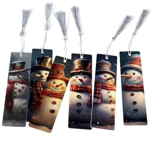 Marque-page fantaisie bonhomme de neige pour vos moments de lecture cosys