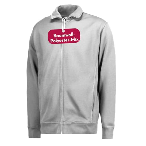 Clinotest Sweatjacke ohne Kapuze Herren & Damen - 60{5d36e01094446e28cbd91a5a34d9e65df49b1f810d22e5b6dd43297802968640} Baumwolle & 40{5d36e01094446e28cbd91a5a34d9e65df49b1f810d22e5b6dd43297802968640} Polyester mit Stehkragen, Reißverschluss, Langarm - Atmungsaktive Sweatshirtjacke - Bequeme Sweat Jacke für Freizeit und Sport Clinotest Sweatjacke ohne Kapuze Herren & Damen - 60{5d36e01094446e28cbd91a5a34d9e65df49b1f810d22e5b6dd43297802968640} Baumwolle & 40{5d36e01094446e28cbd91a5a34d9e65df49b1f810d22e5b6dd43297802968640} Polyester mit Stehkragen, Reißverschluss, Langarm - Atmungsaktive Sweatshirtjacke - Bequeme Sweat Jacke für Freizeit und Sport