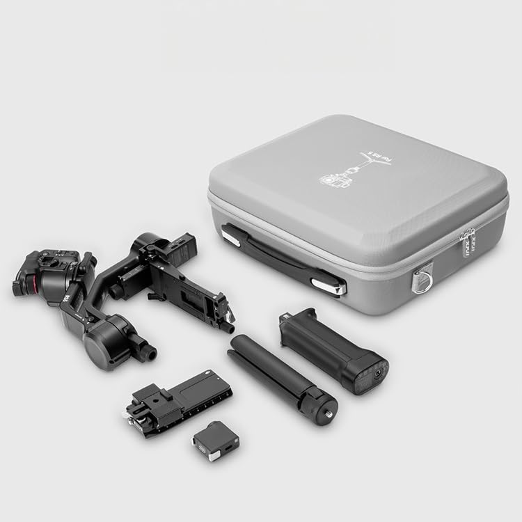 Borsa portaoggetti per stabilizzatore DJI RS5, custodia da trasporto di grande capacità con tracolla, custodia protettiva da viaggio in PU per stabilizzatore cardanico e accessori, Versione Set Nero