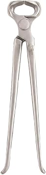 10" Miniature Hoof Nipper for PoniesHigh-Quality Vanadium Steel Farrier Tool with Dull Finish for Precise Hoof Trimming,Grooming,MaintenanceProfessional Farrier Equipment,Durable Hoof Care Tool