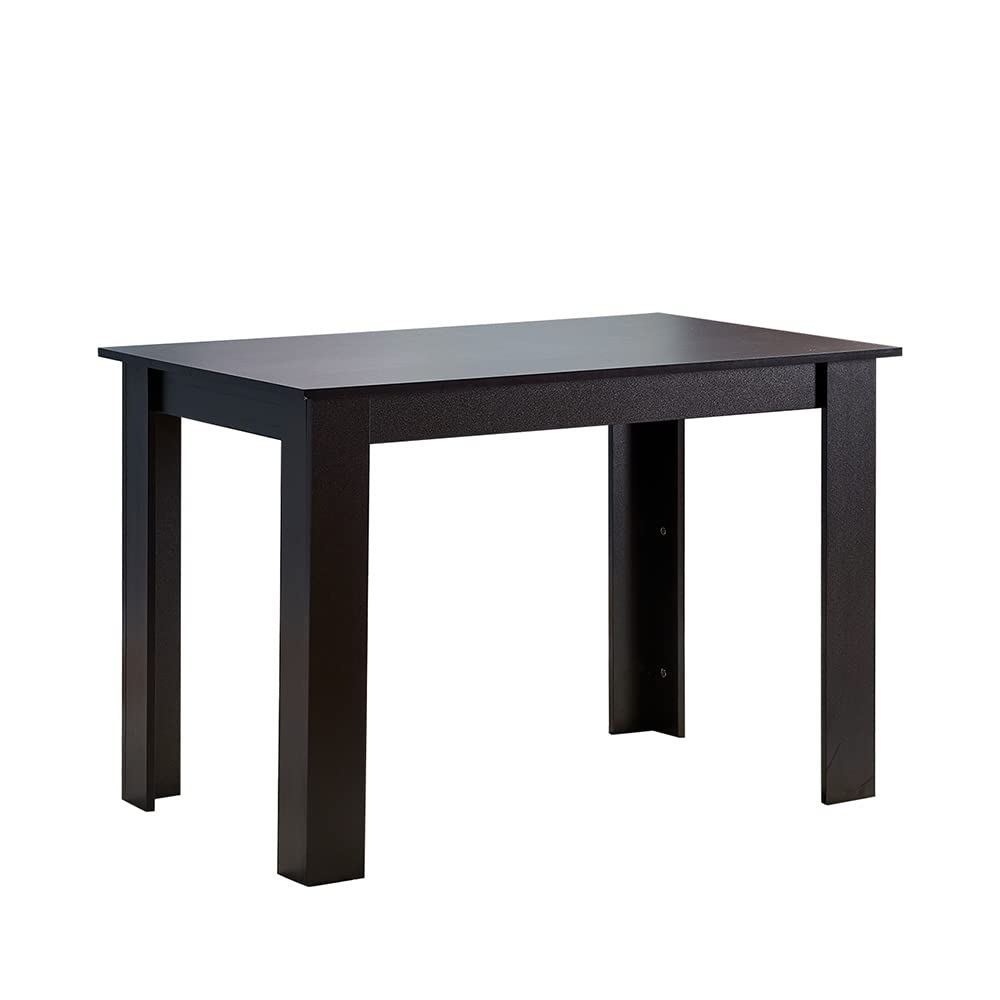 Rainbow Tree Rectangle Dining Tables for 2-4 Small Space, Wooden Kitchen Table for Dining Room, Kitchen, Modern Writing Table for Living Room, Cafe or Restraunt Home/Office (Black) — image 1