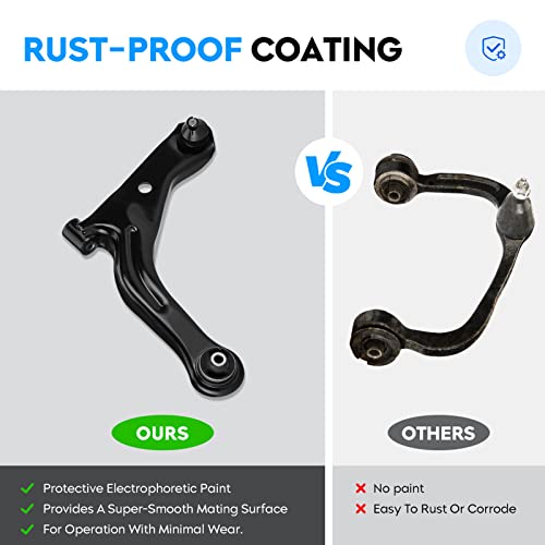 Front Lower Control Arm for Ford Escape 04-12, Mazda Tribute 05-11, Mercury Mariner 05-11, with Ball Joint Assembly, Driver & Passenger Side, Suspension kit K80400 K80399 - Image 5