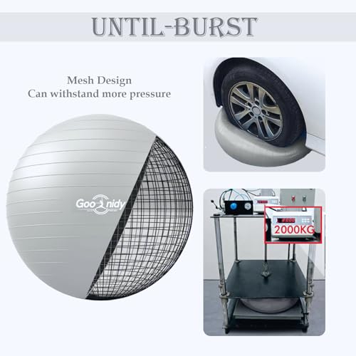 Image of Soft Exercise Ball, Pilates Yoga Ball Chair, Workout Equipment with Pump
