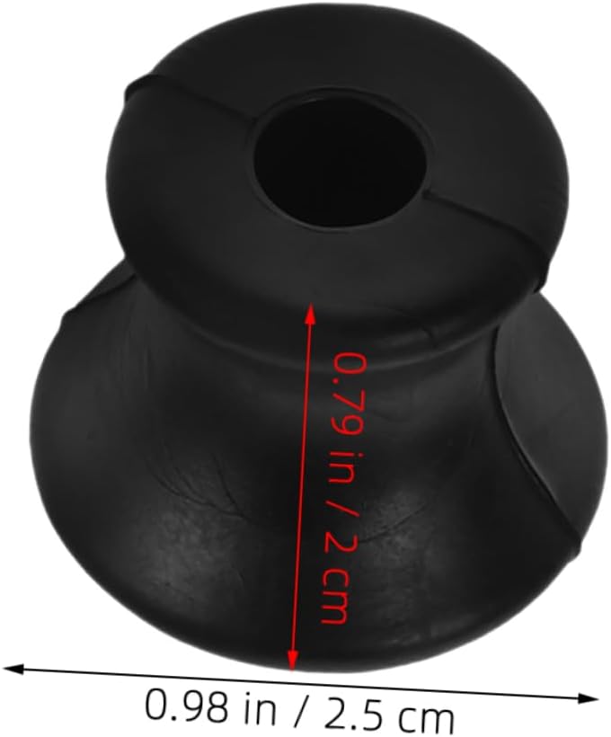 Universal Rubber Tuning Fork Holder Base 3 Pieces Black