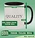 #uncircumcised - 11oz Ceramic Colored Handle and Inside Coffee Mug Cup, Black