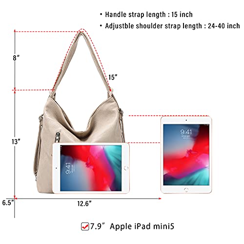 Purse For Women Convertible Backpack Purses And Handbags - Apricot #TOP3