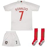 ATB Portugal Ronaldo Heim/Auswärts 18/19 Kinder Trikot Hose mit Socken (140, Auswärts)